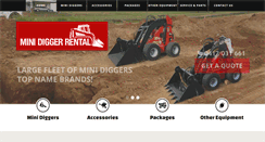 Desktop Screenshot of minidiggerrental.com.au