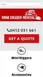 Mobile Screenshot of minidiggerrental.com.au
